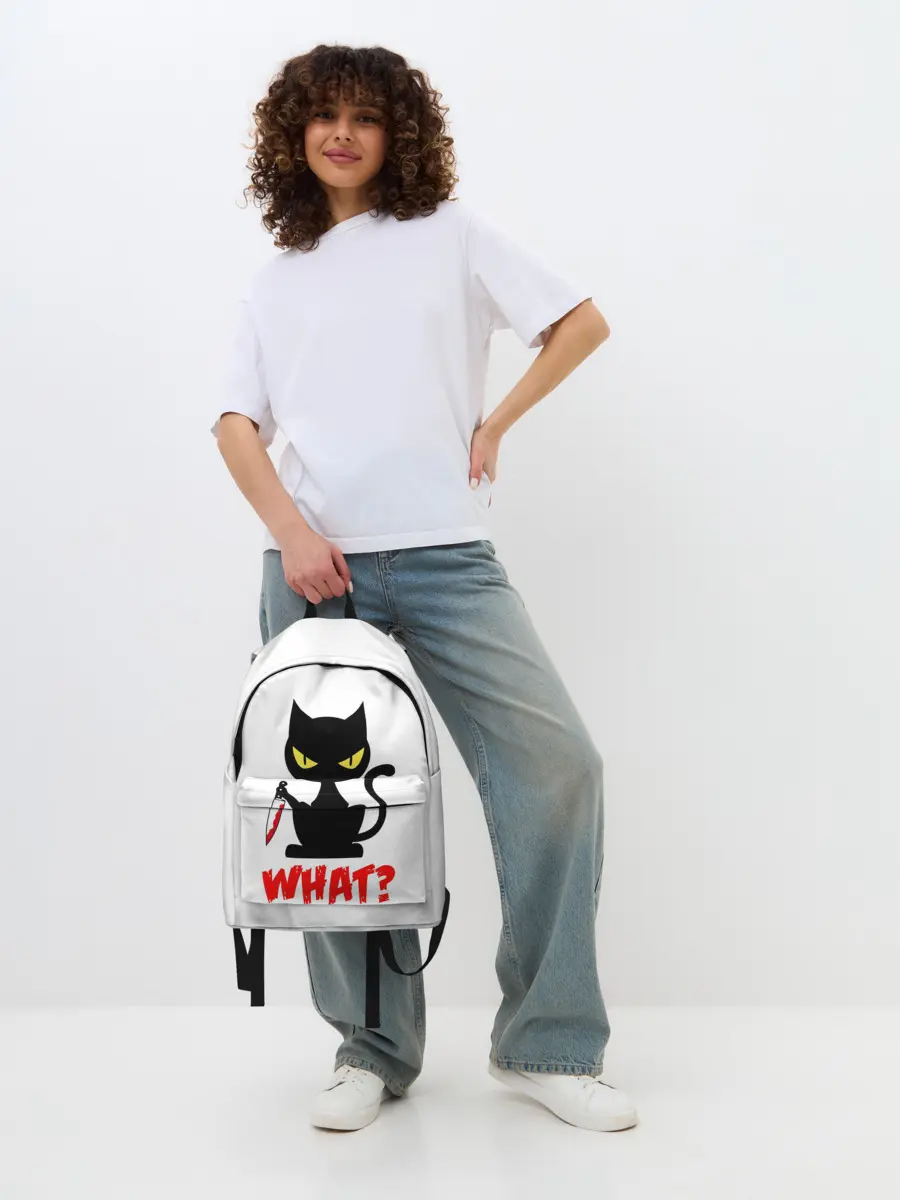 Рюкзак джинсовый / What Cat