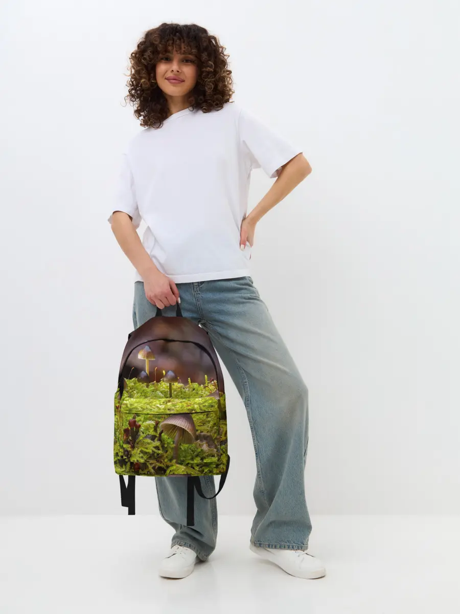 Рюкзак джинсовый / Мох