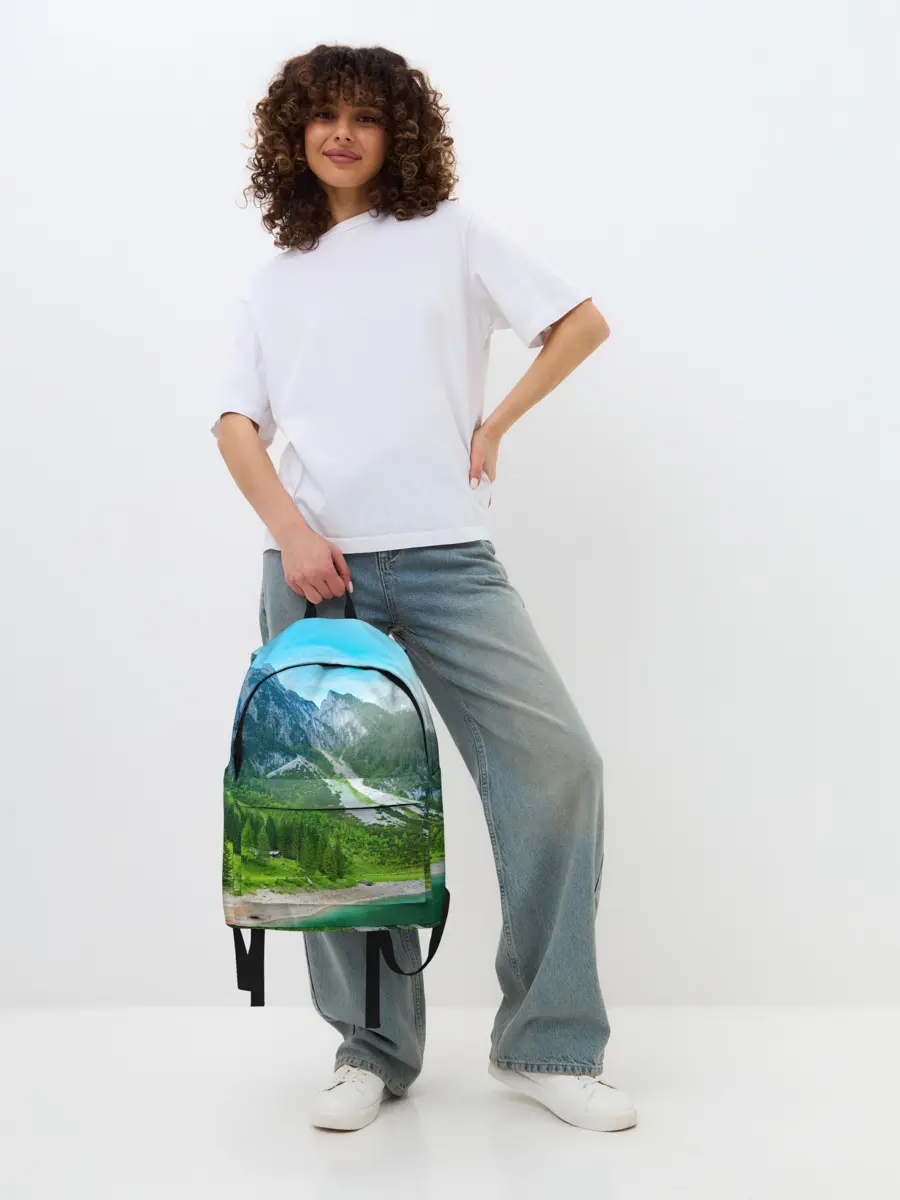 Рюкзак джинсовый / Альпийские горы