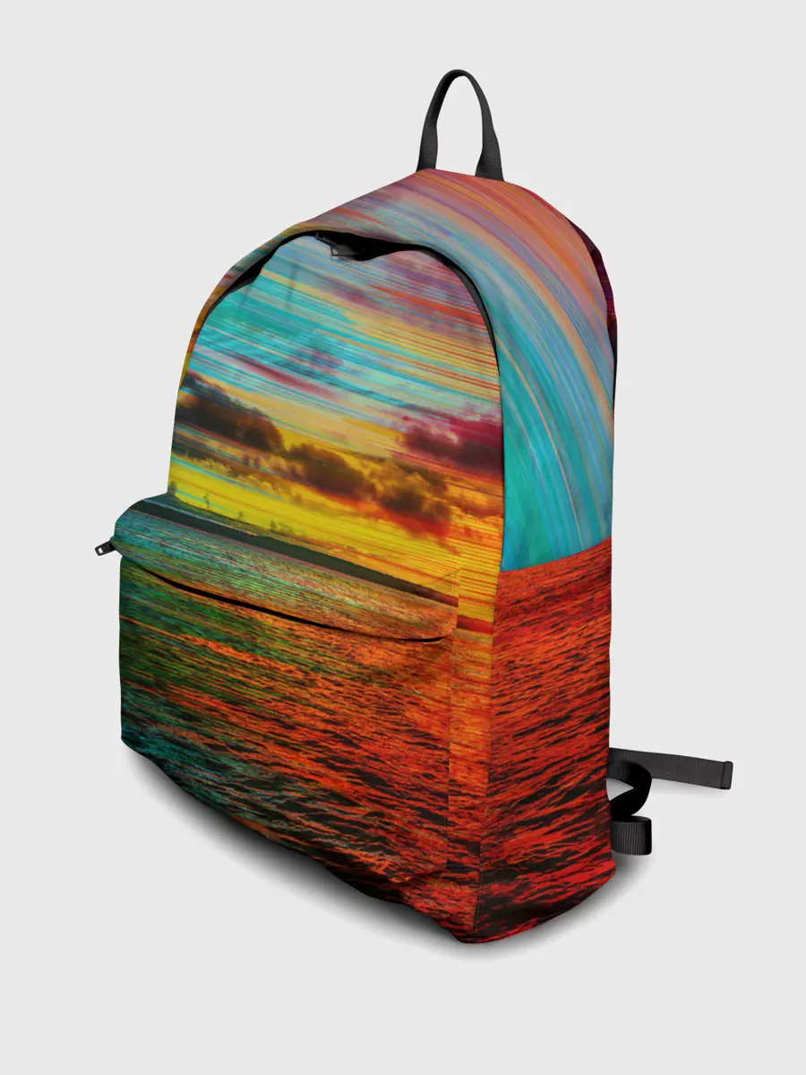 Рюкзак джинсовый / Glitch Sunset