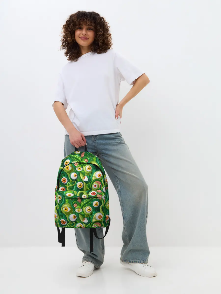 Рюкзак джинсовый / Щупальца с глазами