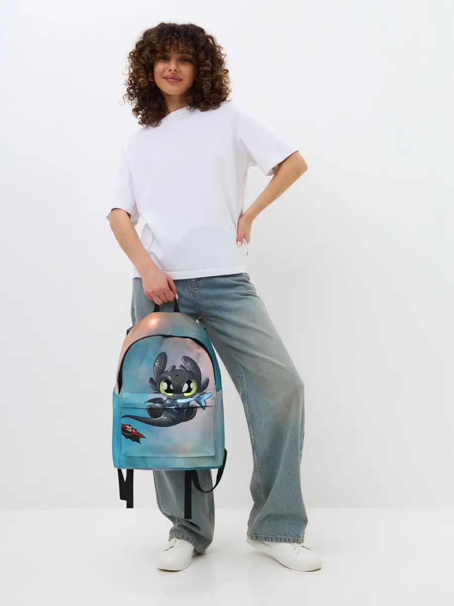 Рюкзак джинсовый / ночная фурия