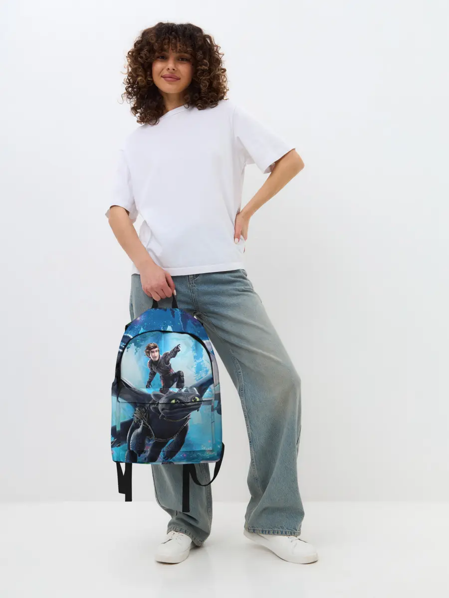 Рюкзак джинсовый / Как приручить дракона 3