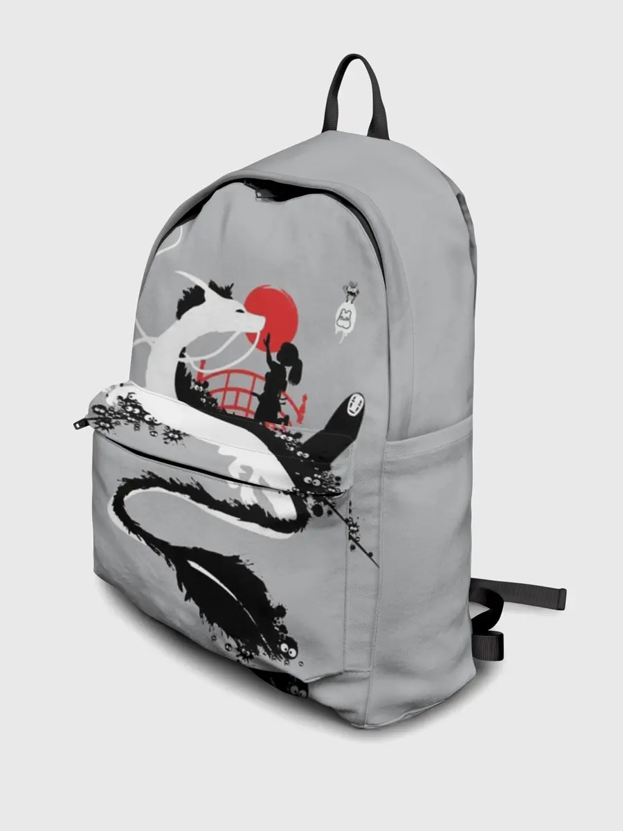 Рюкзак джинсовый / Тихиро гладит Хаку