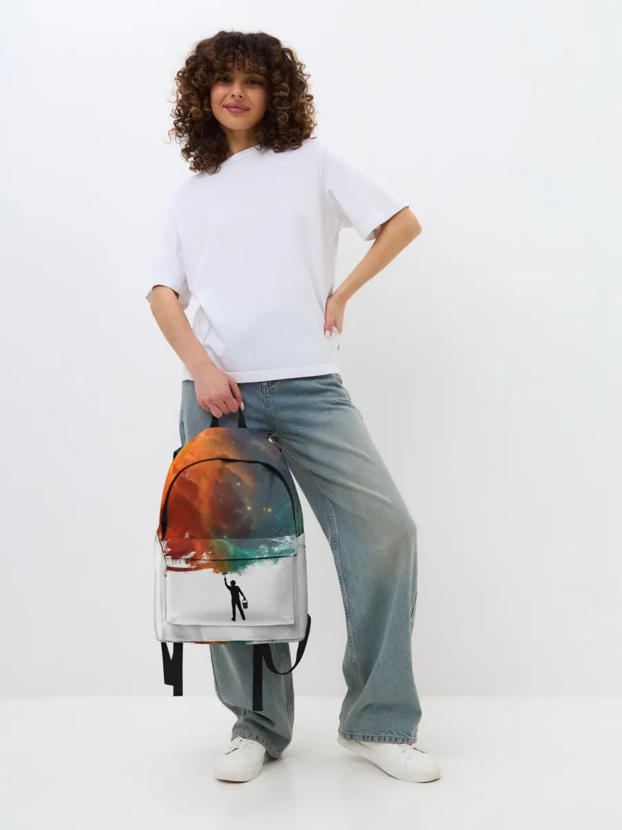 Рюкзак джинсовый / Красим космос