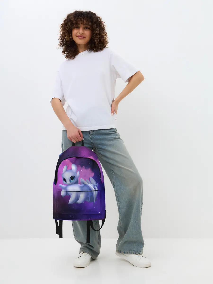 Рюкзак джинсовый / Как приручить дракона