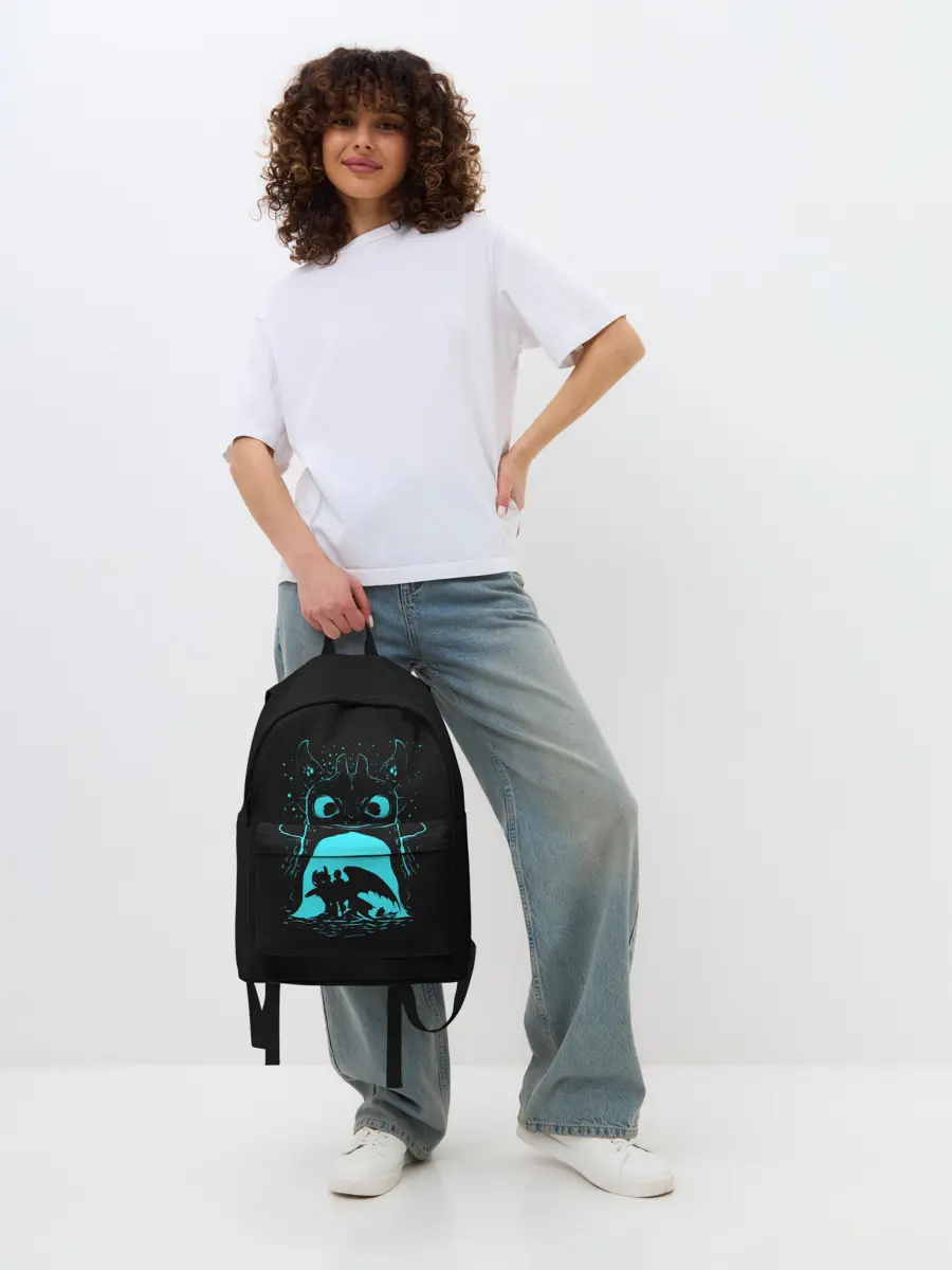 Рюкзак джинсовый / Как приручить дракона