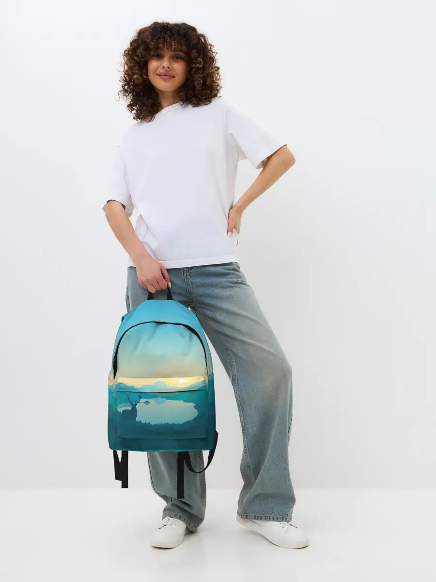 Рюкзак джинсовый / Векторная природа