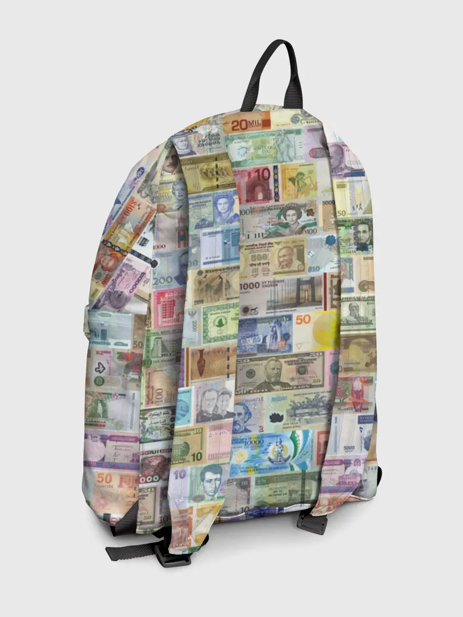 Рюкзак джинсовый / Деньги мира