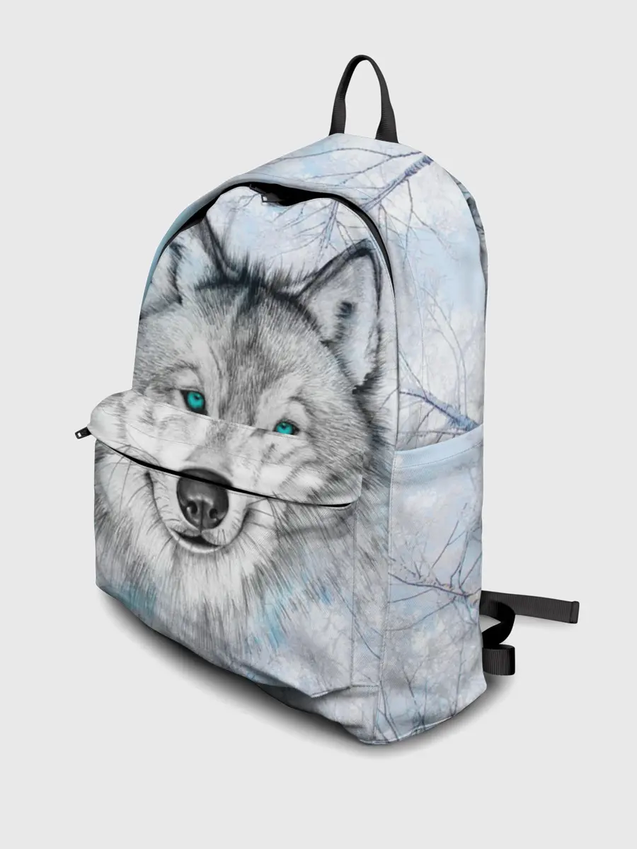 Рюкзак джинсовый / Волк