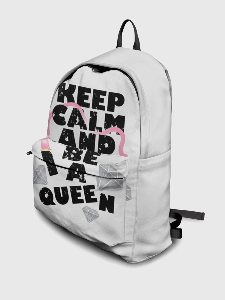 Рюкзак джинсовый / Keep calm and be a queen