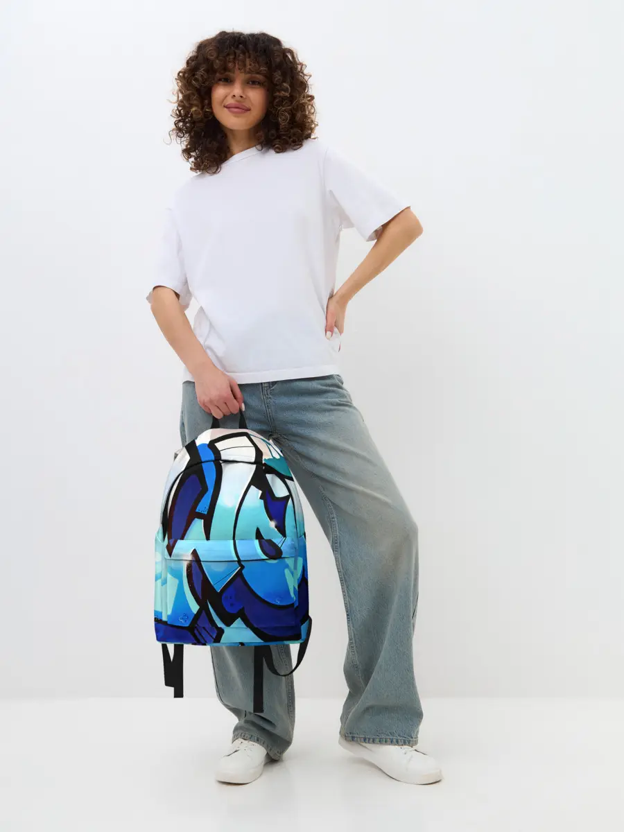 Рюкзак джинсовый / wow graffiti