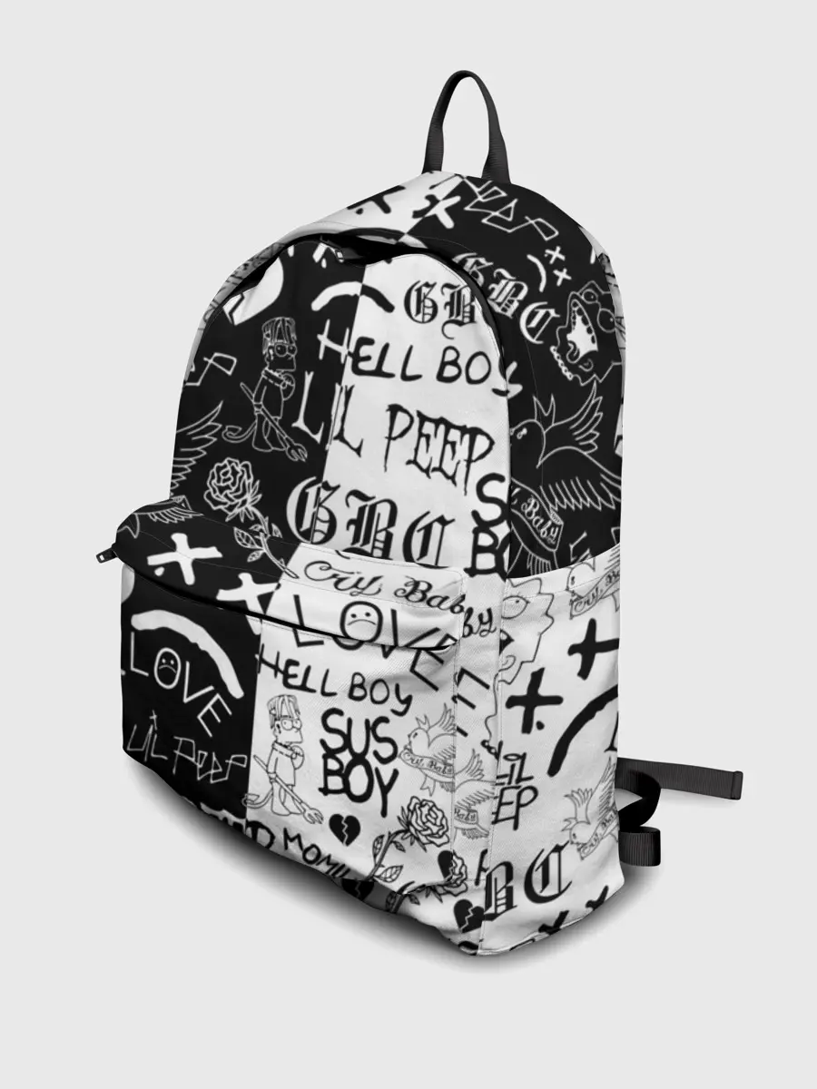 Рюкзак джинсовый / LIL PEEP LOGOBOMBING | ЛИЛ ПИП