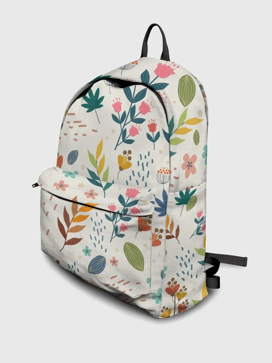 Рюкзак джинсовый / Цветочный орнамент