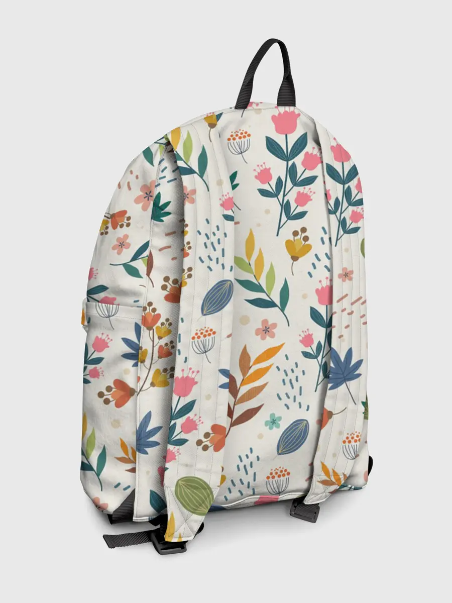 Рюкзак джинсовый / Цветочный орнамент