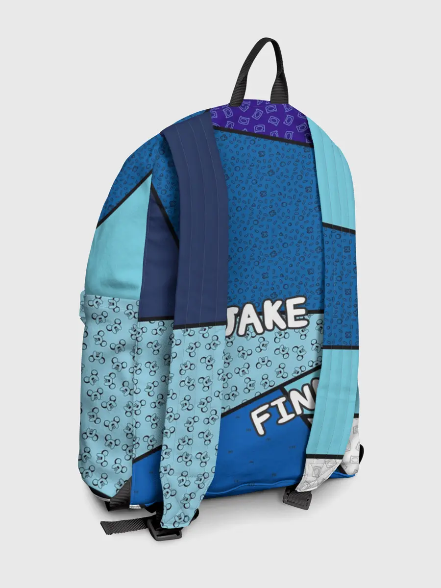 Рюкзак джинсовый / Finn&Jake. Geometric