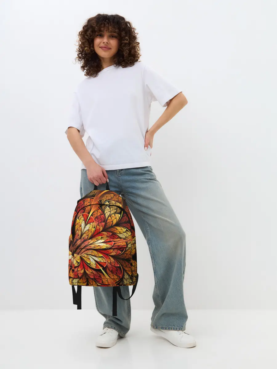 Рюкзак джинсовый / ФРАКТАЛЬНЫЙ УЗОР