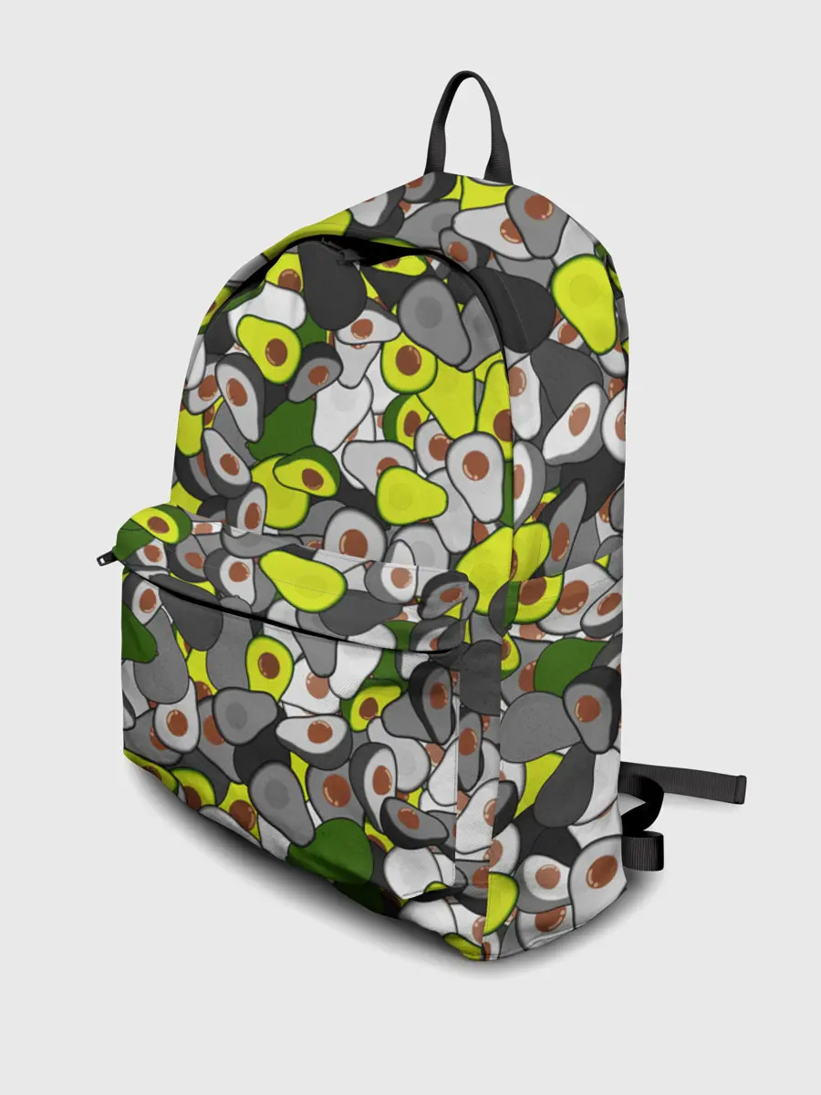 Рюкзак джинсовый / Камуфляж с авокадо