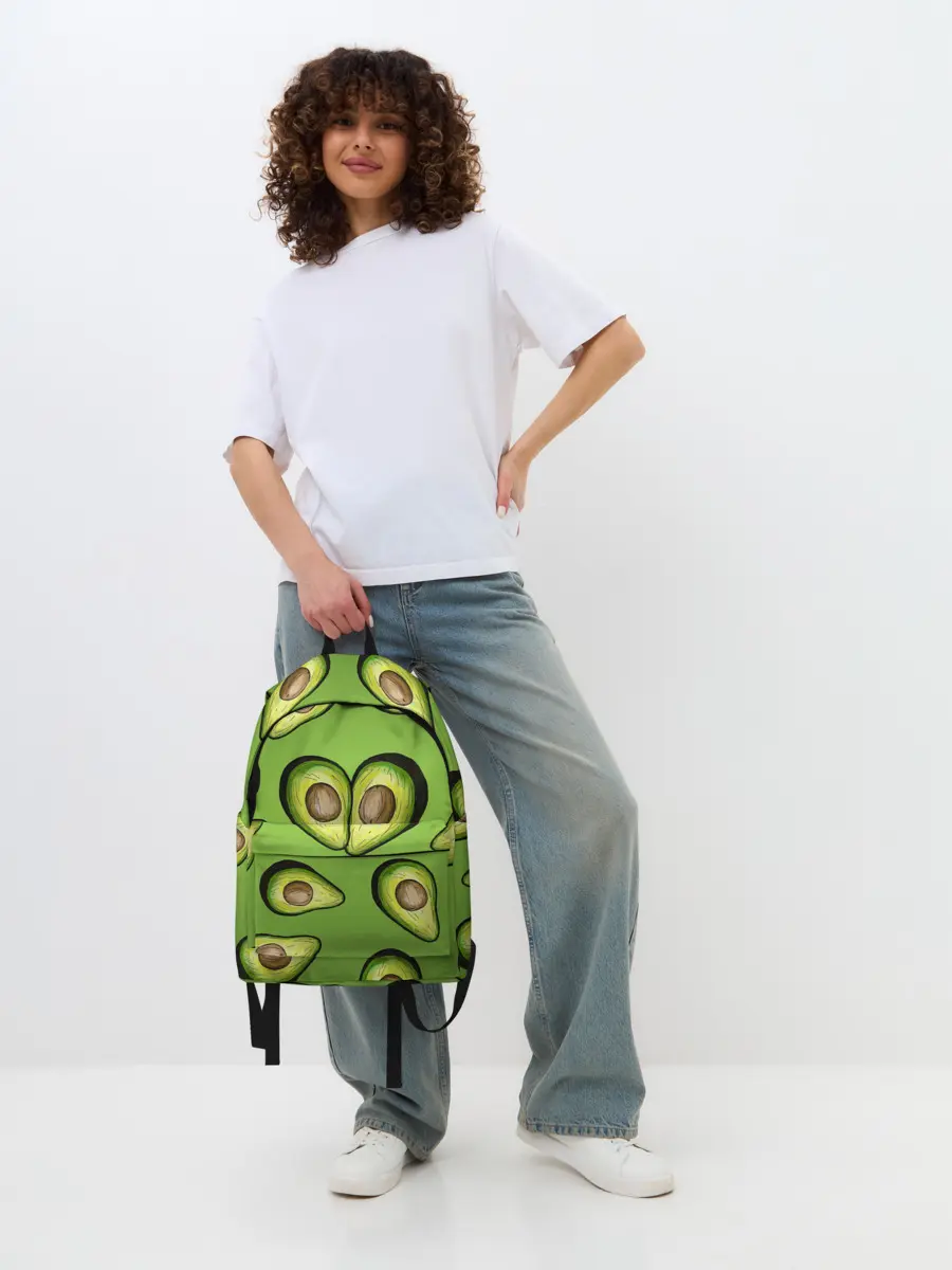 Рюкзак джинсовый / Люблю авокадо