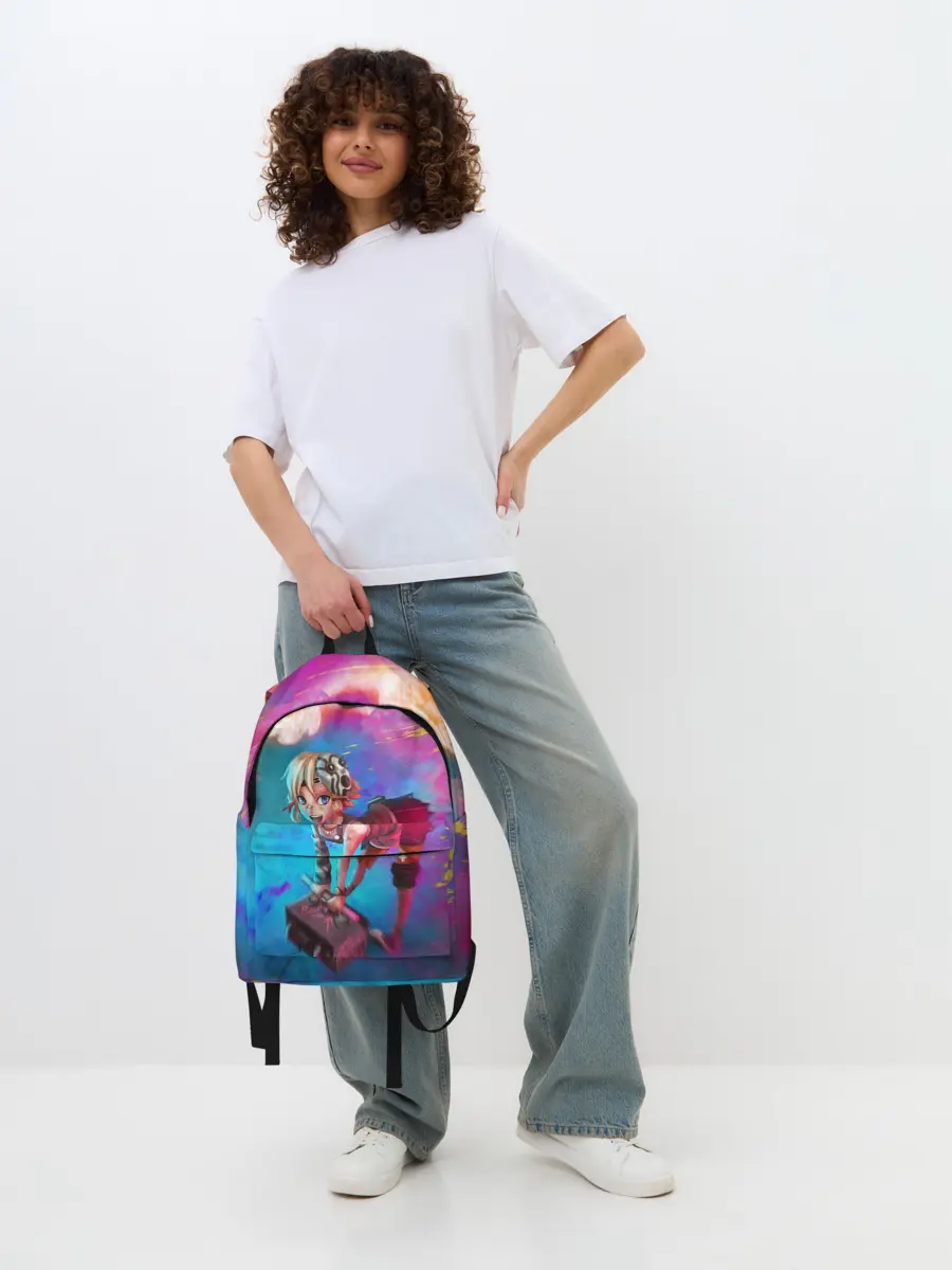 Рюкзак джинсовый / Tiny Tina and the bomb