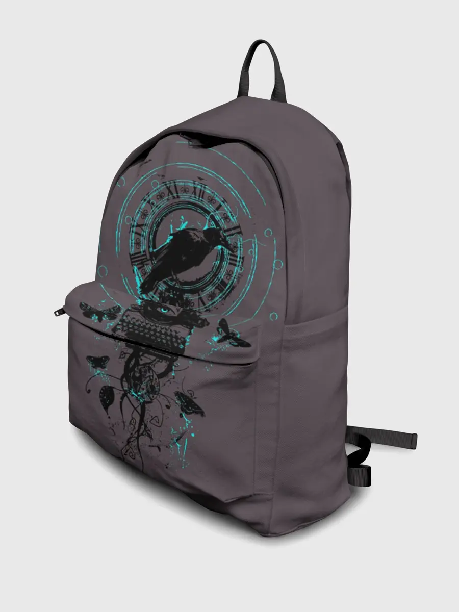 Рюкзак джинсовый / Черный ворон