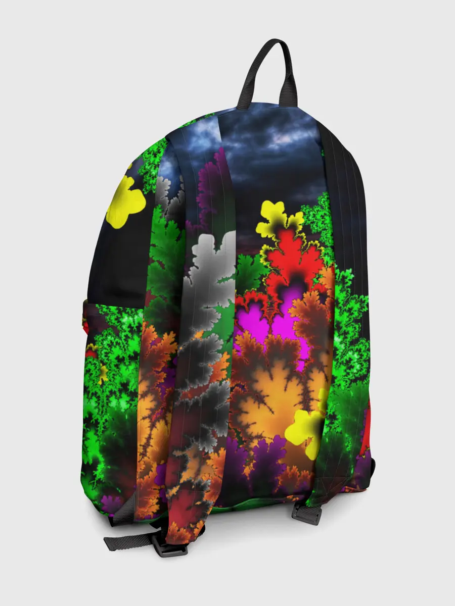 Рюкзак джинсовый / КИСЛОТНАЯ АБСТРАКЦИЯ