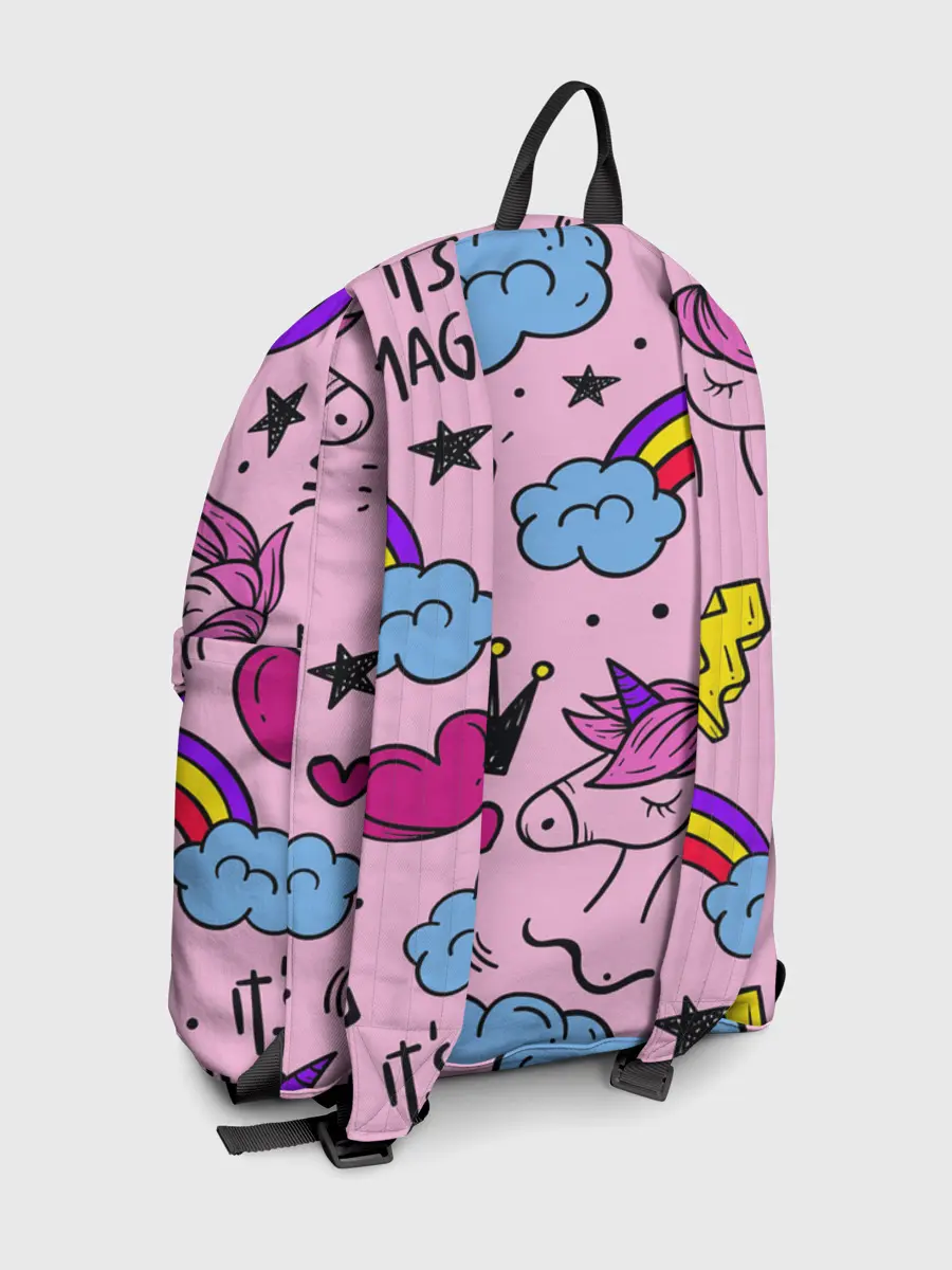 Рюкзак джинсовый / Единороги