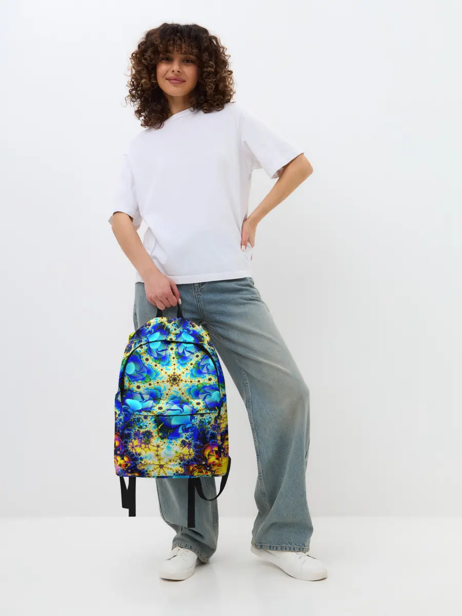 Рюкзак джинсовый / ИЛЛЮЗИЯ ФРАКТАЛОВ