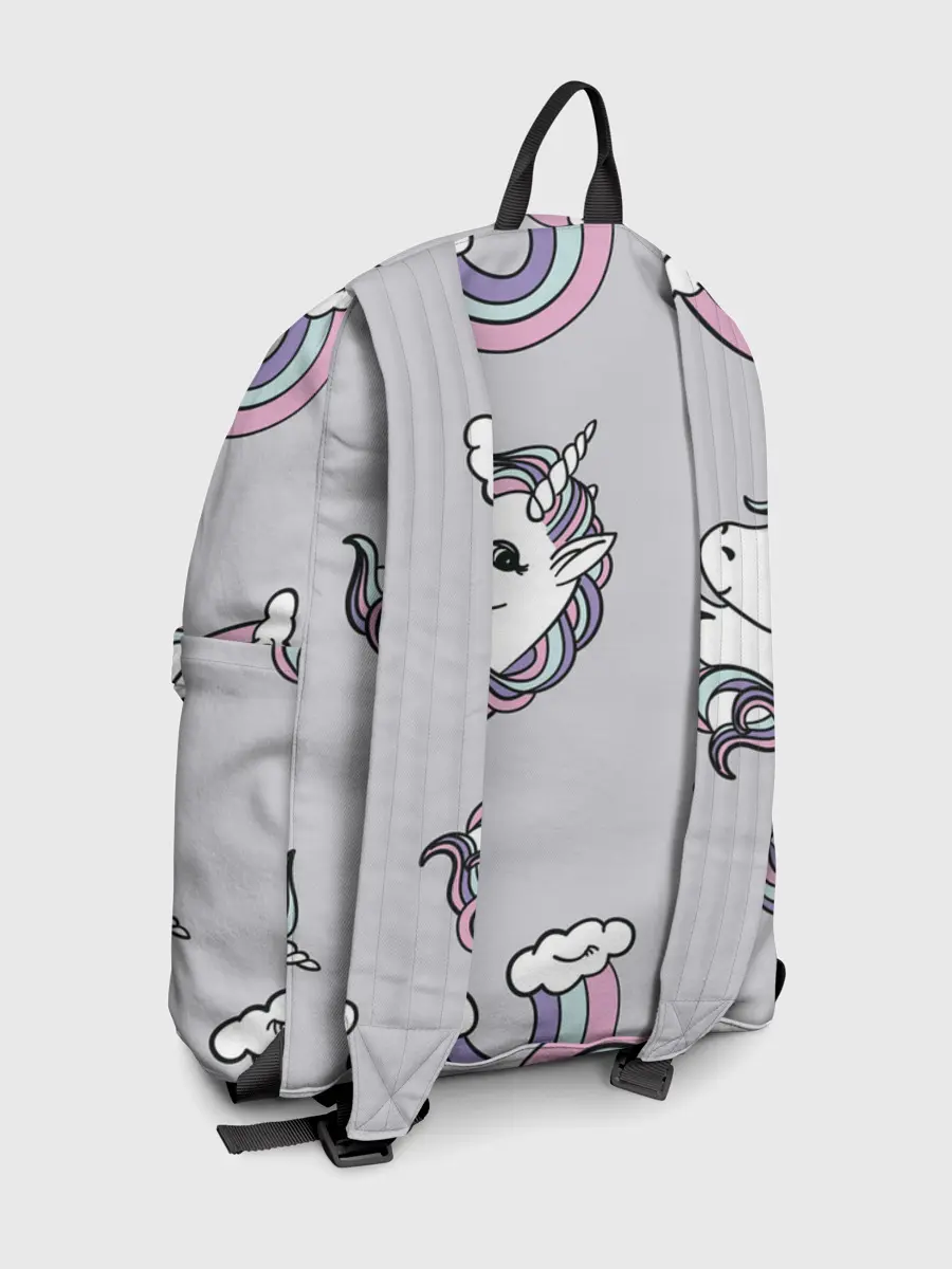 Рюкзак джинсовый / Радужный единорог