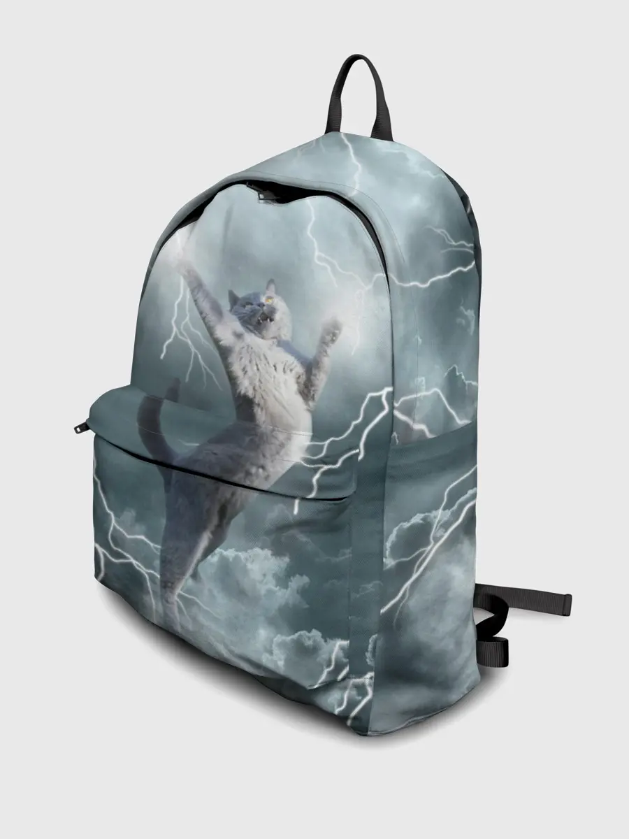 Рюкзак джинсовый / Грозовой кошак.