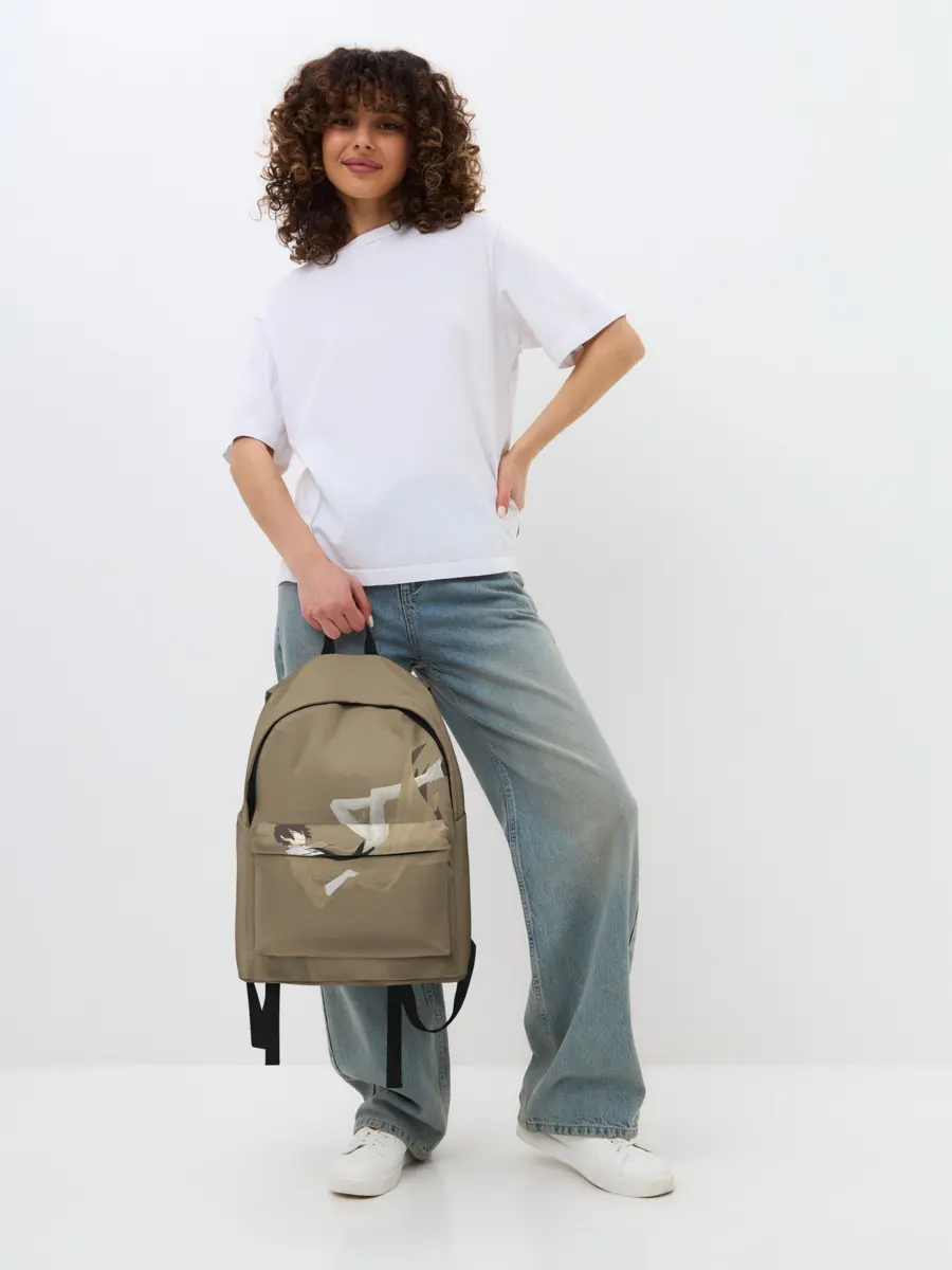 Рюкзак джинсовый / Осаму на спине