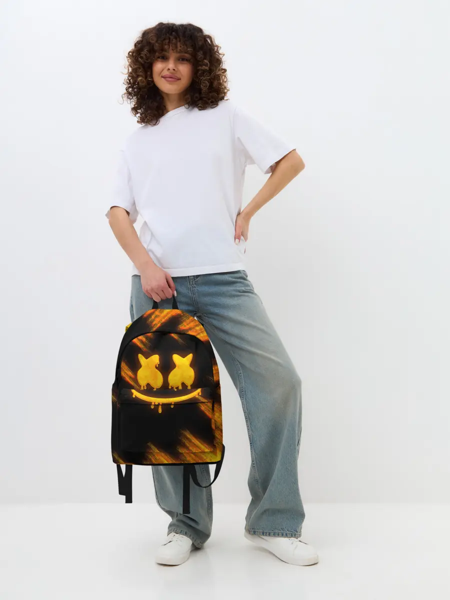 Рюкзак джинсовый / Marshmello