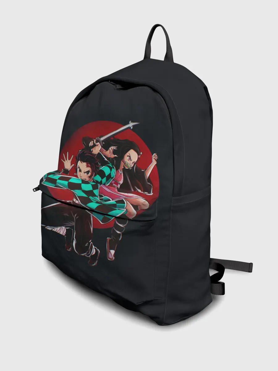 Рюкзак джинсовый / Тандзиро и Незуко Камадо