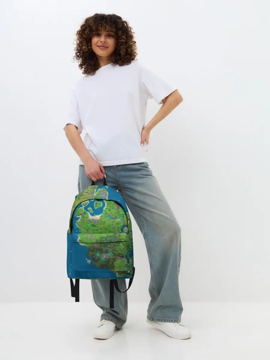 Рюкзак джинсовый / Fortnite карта