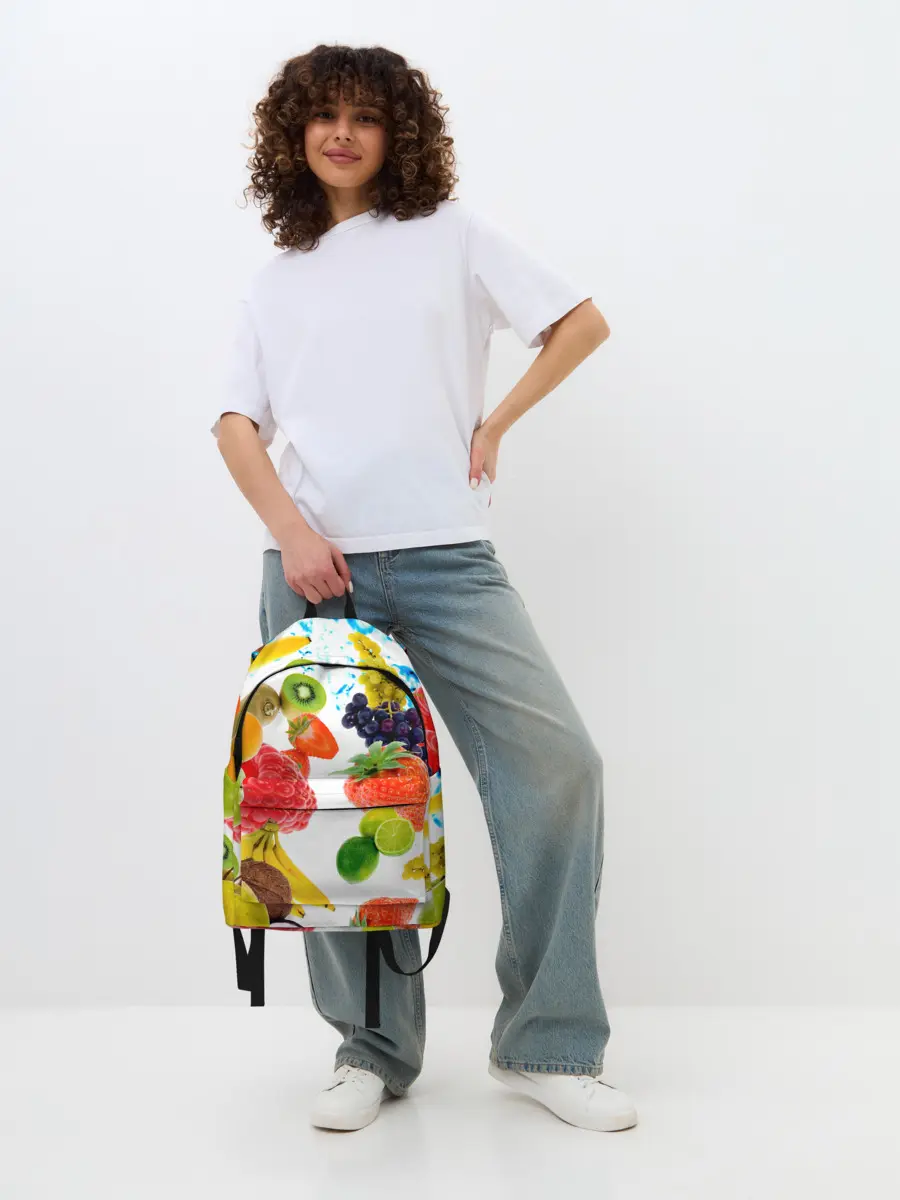 Рюкзак джинсовый / фрукты
