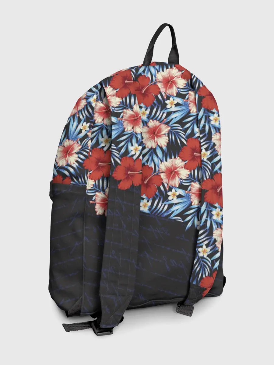 Рюкзак джинсовый / Flowers with inscriptions