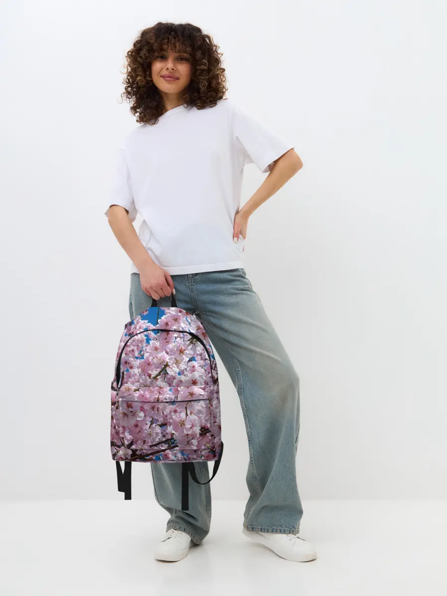 Рюкзак джинсовый / Цветущая Сакура