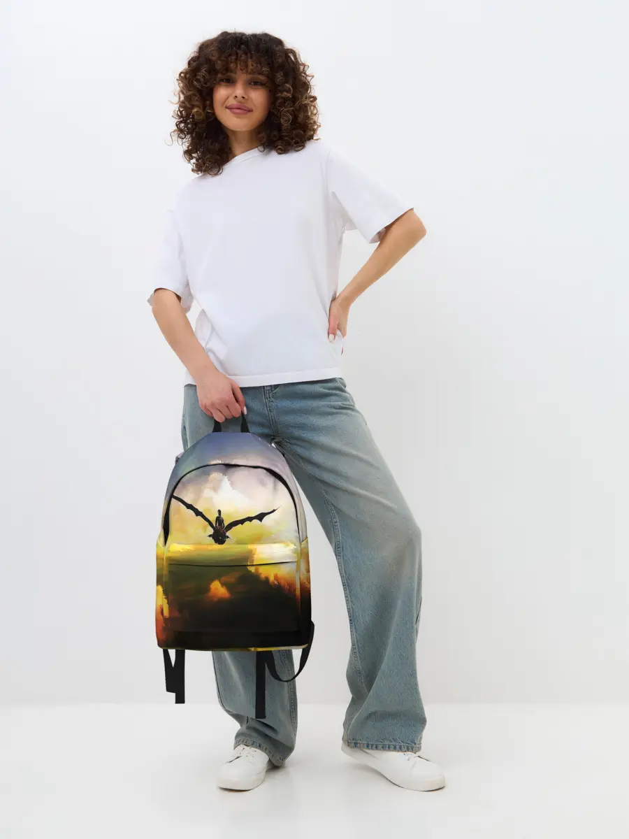 Рюкзак джинсовый / Как приручить дракона