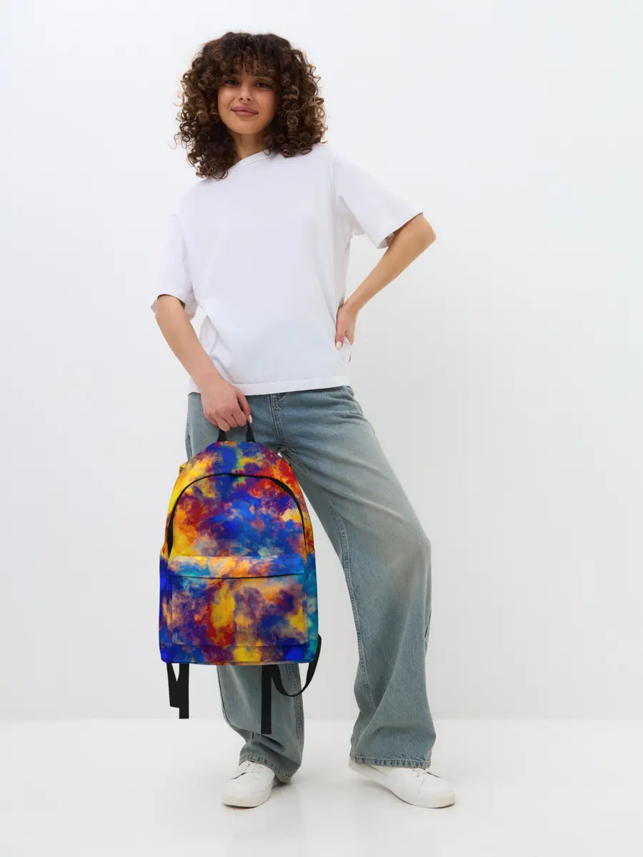 Рюкзак джинсовый / Огненно-синий полутон