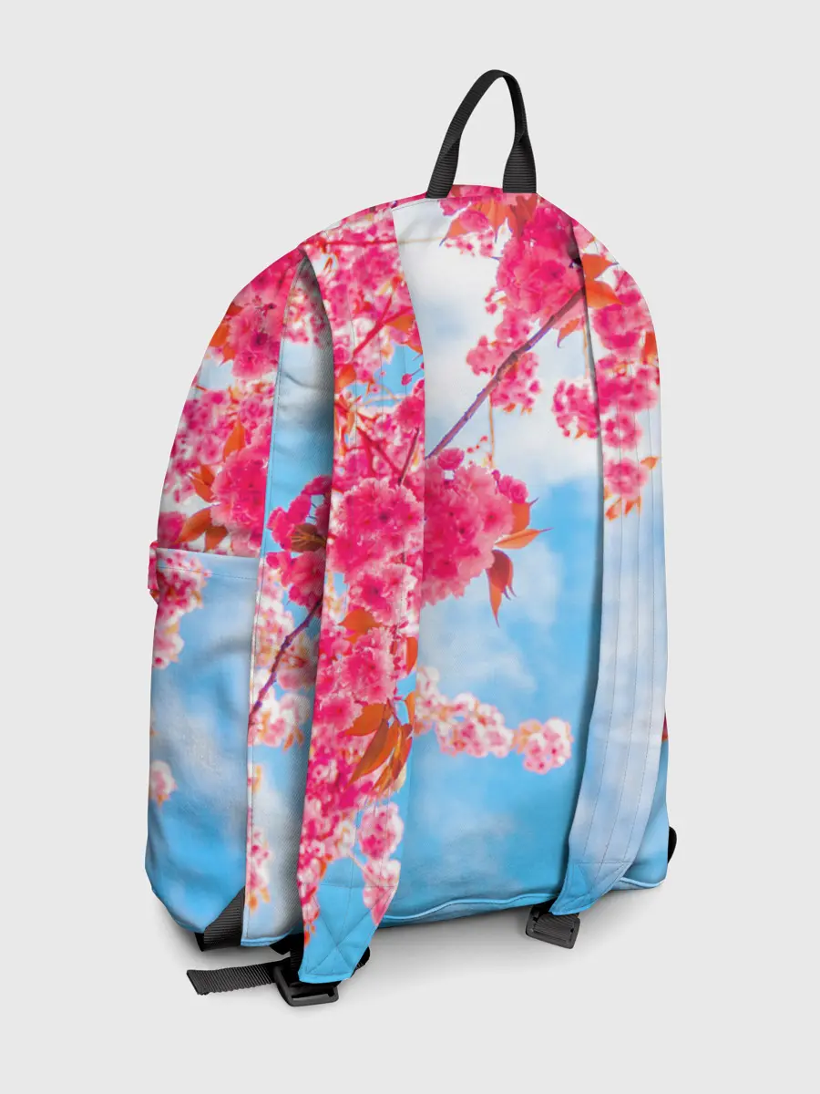 Рюкзак джинсовый / Цветение Вишни