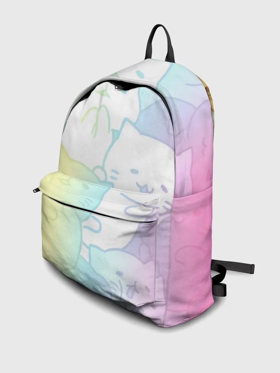 Рюкзак джинсовый / Котоколлаж 05