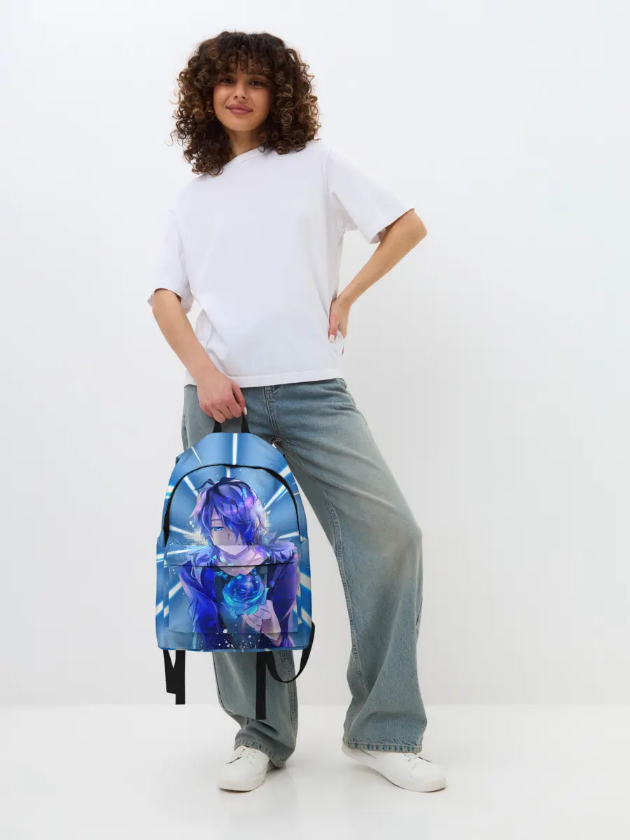 Рюкзак джинсовый / Аниме.. Роза