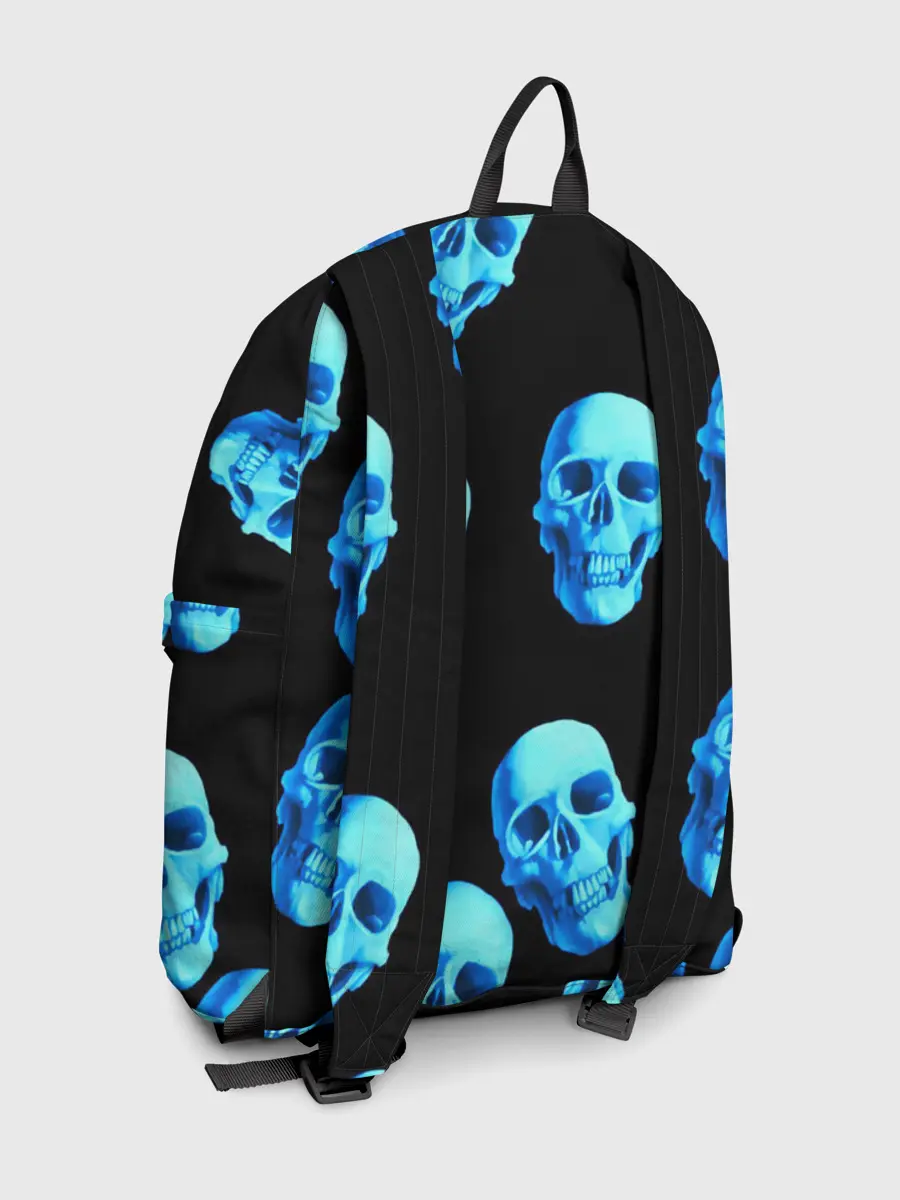 Рюкзак джинсовый / Черепа стиль