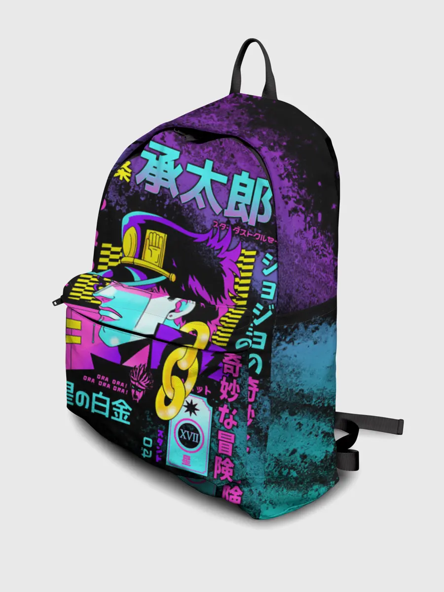 Рюкзак джинсовый / Приключения ДжоДжо