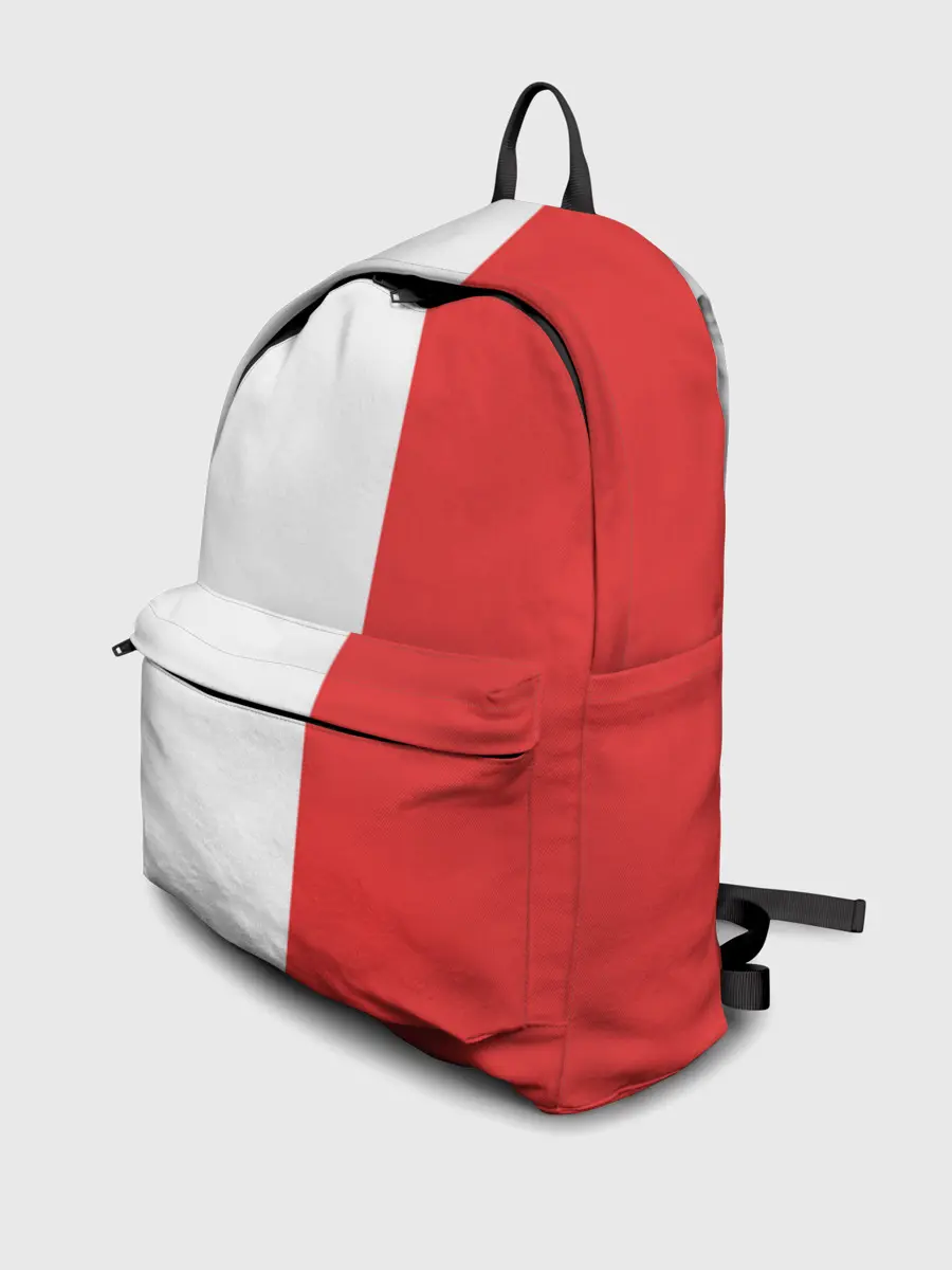 Рюкзак джинсовый / Красно-белая форма