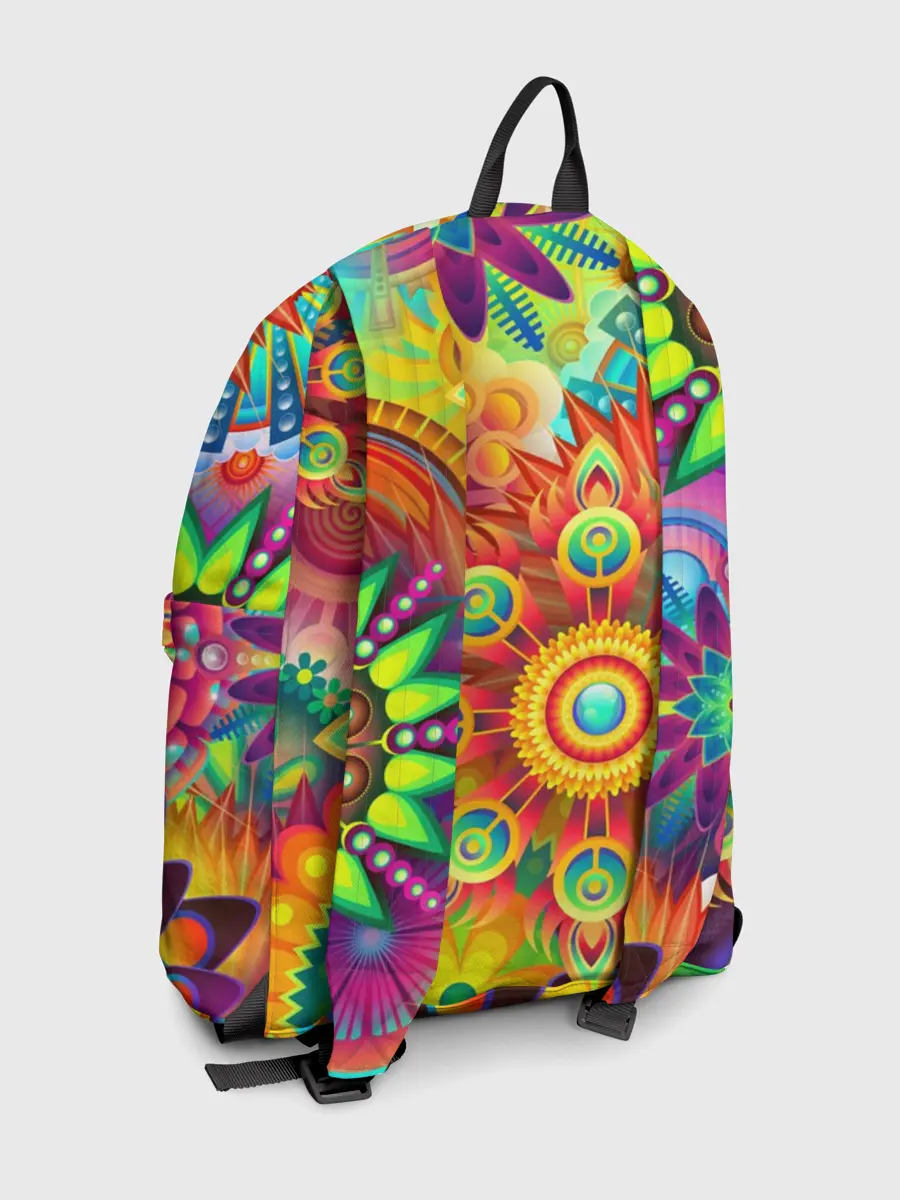Рюкзак джинсовый / Психоделия | Яркая