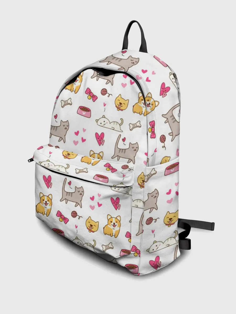 Рюкзак джинсовый / Домашние питомцы