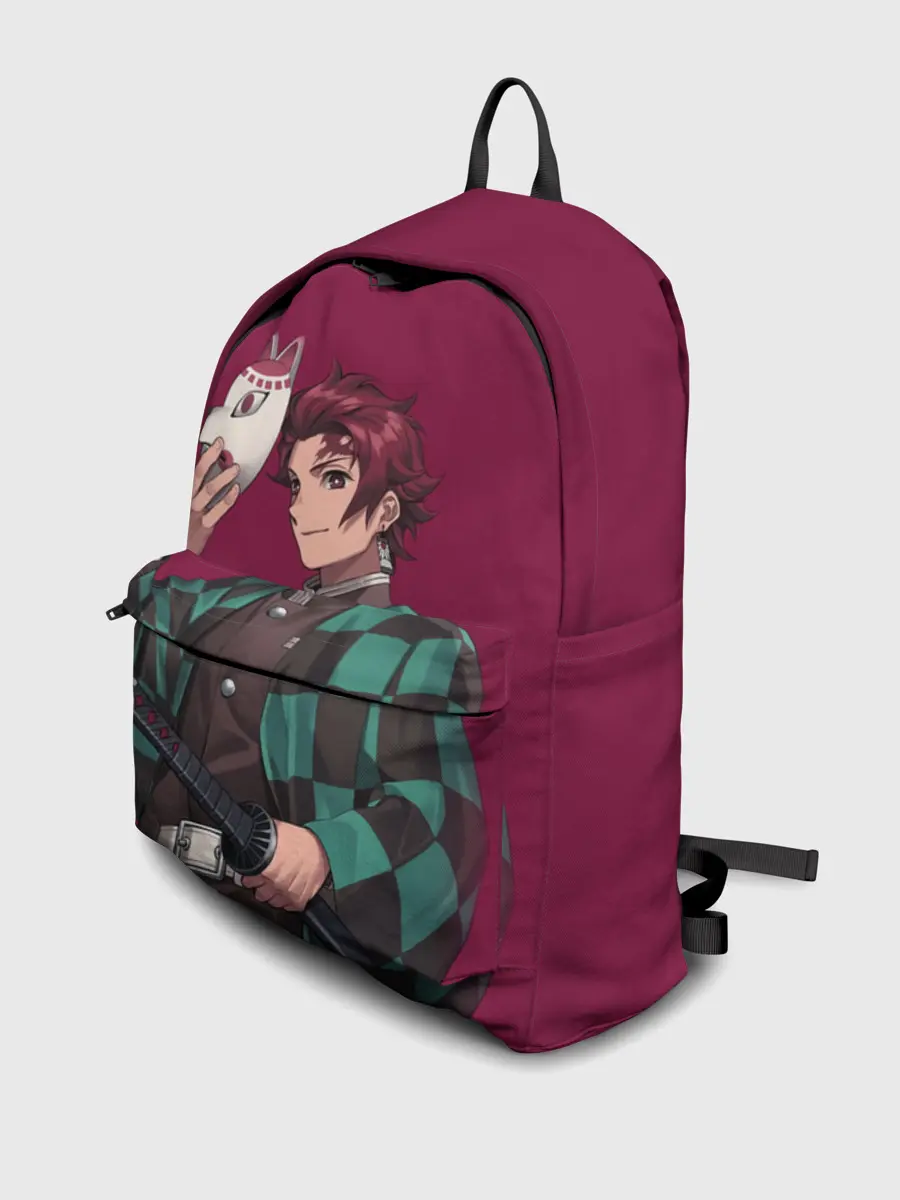 Рюкзак джинсовый / KIMETSU NO YAIBA с маской