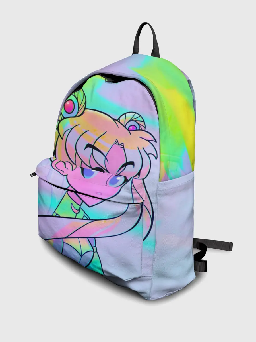 Рюкзак джинсовый / ЦВЕТНАЯ МУН