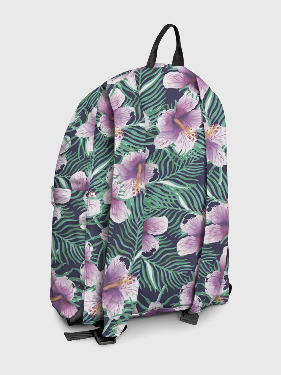 Рюкзак джинсовый / Тропический цветок
